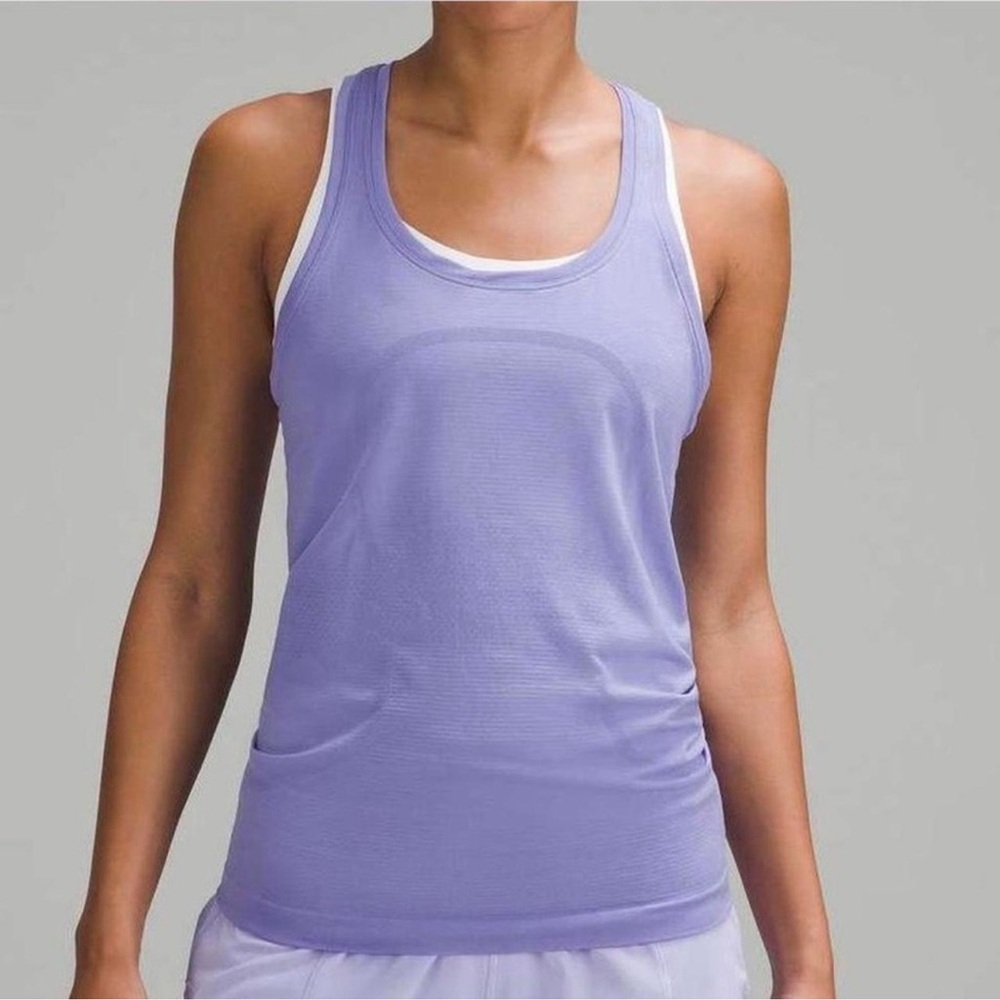 lululemon Swiftly tech Lavender Racerback Tank Top  size 14